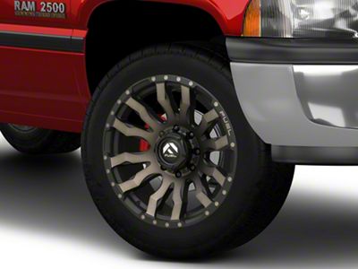 Fuel Wheels Blitz Matte Black Double Dark Tint 8-Lug Wheel; 20x10; -18mm Offset (94-02 RAM 2500)