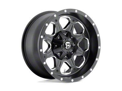 Fuel Wheels Boost Matte Black Milled 8-Lug Wheel; 18x9; 1mm Offset (94-02 RAM 2500)