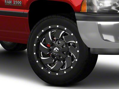 Fuel Wheels Cleaver Gloss Black Milled 8-Lug Wheel; 20x9; 1mm Offset (94-02 RAM 2500)