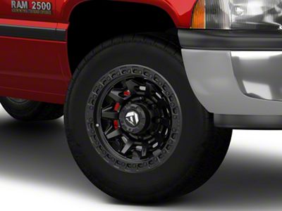 Fuel Wheels Covert Matte Black 8-Lug Wheel; 18x9; 1mm Offset (94-02 RAM 2500)