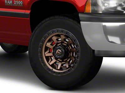 Fuel Wheels Covert Matte Bronze with Black Bead Ring 8-Lug Wheel; 18x9; 1mm Offset (94-02 RAM 2500)