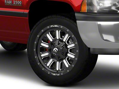 Fuel Wheels Hammer Gloss Black Milled 8-Lug Wheel; 20x10; -18mm Offset (94-02 RAM 2500)