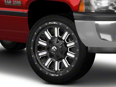 Fuel Wheels Hammer Gloss Black Milled 8-Lug Wheel; 22x10; -18mm Offset (94-02 RAM 2500)