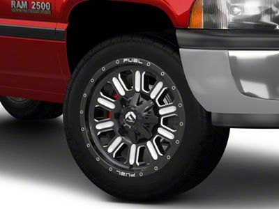 Fuel Wheels Hardline Gloss Black Milled 8-Lug Wheel; 20x10; -18mm Offset (94-02 RAM 2500)