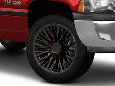 Fuel Wheels Rebar Blackout 8-Lug Wheel; 20x10; -18mm Offset (94-02 RAM 2500)