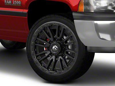 Fuel Wheels Rebel Matte Black 8-Lug Wheel; 22x10; -18mm Offset (94-02 RAM 2500)