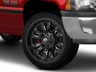 Fuel Wheels Sledge Gloss Black Milled 8-Lug Wheel; 22x10; -18mm Offset (94-02 RAM 2500)