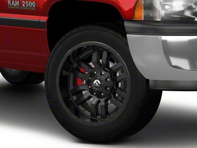 Fuel Wheels Sledge Gloss and Matte Black 8-Lug Wheel; 20x10; -18mm Offset (94-02 RAM 2500)
