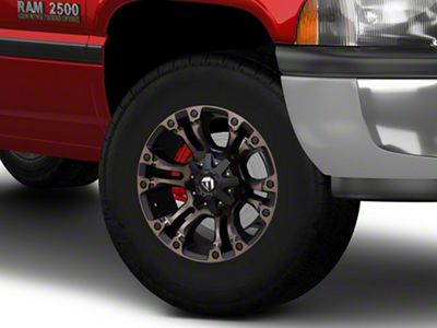 Fuel Wheels Vapor Matte Black Double Dark Tint 8-Lug Wheel; 17x9; 1mm Offset (94-02 RAM 2500)