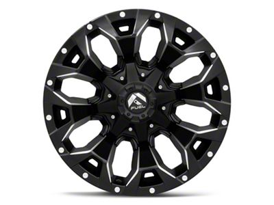 Fuel Wheels Assault Matte Black Milled 8-Lug Wheel; 18x9; 1mm Offset (94-02 RAM 3500 SRW)