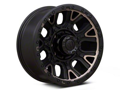 Fuel Wheels Traction Matte Black with Double Dark Tint 8-Lug Wheel; 20x9; 1mm Offset (94-02 RAM 3500 SRW)