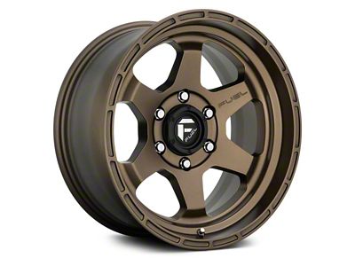 Fuel Wheels Shok Matte Bronze 6-Lug Wheel; 17x9; 1mm Offset (97-04 Dakota)