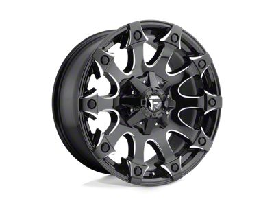 Fuel Wheels Battle Axe Gloss Black Milled 8-Lug Wheel; 20x9; 1mm Offset (99-07 F-250 Super Duty)