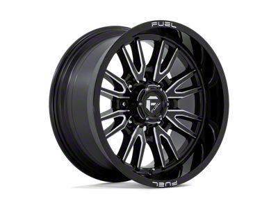 Fuel Wheels Clash Gloss Black Milled 8-Lug Wheel; 20x10; -18mm Offset (99-07 F-250 Super Duty)