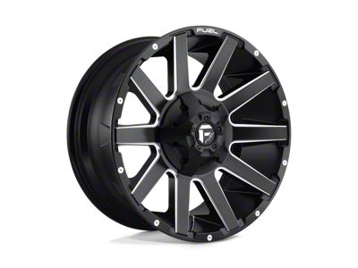 Fuel Wheels Contra Matte Black Milled 8-Lug Wheel; 20x9; 20mm Offset (99-07 F-250 Super Duty)
