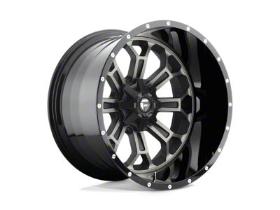 Fuel Wheels Crush Gloss Machined Double Dark Tint 8-Lug Wheel; 22x12; -44mm Offset (99-07 F-250 Super Duty)