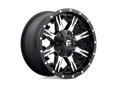 Fuel Wheels NUTZ Matte Black Machined 8-Lug Wheel; 20x10; -24mm Offset (99-07 F-250 Super Duty)