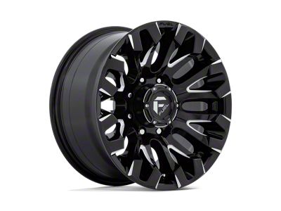 Fuel Wheels Quake Gloss Black Milled 8-Lug Wheel; 18x9; 1mm Offset (99-07 F-250 Super Duty)