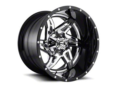 Fuel Wheels Rocker Chrome with Gloss Black Lip 8-Lug Wheel; 22x10; -13mm Offset (99-07 F-250 Super Duty)
