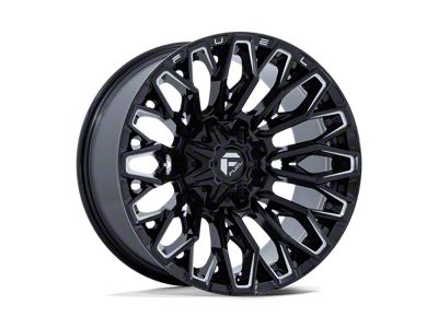 Fuel Wheels Strike Gloss Black Milled 8-Lug Wheel; 20x10; -18mm Offset (99-07 F-250 Super Duty)