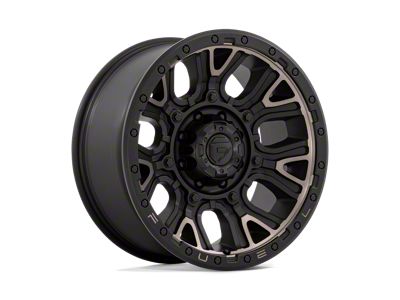 Fuel Wheels Traction Matte Black with Double Dark Tint 8-Lug Wheel; 20x9; 1mm Offset (99-07 F-250 Super Duty)