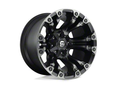 Fuel Wheels Vapor Matte Black with Gray Tint 8-Lug Wheel; 20x10; -18mm Offset (99-07 F-250 Super Duty)