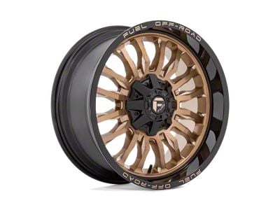 Fuel Wheels Arc Platinum Bronze with Black Lip 8-Lug Wheel; 22x10; -18mm Offset (99-07 F-350 Super Duty SRW)