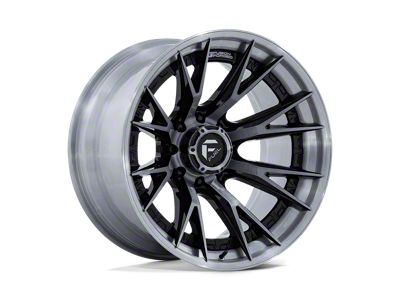 Fuel Wheels Catalyst Gloss Black with Brushed Gray Tint Face and Lip 8-Lug Wheel; 20x10; -18mm Offset (99-07 F-350 Super Duty SRW)