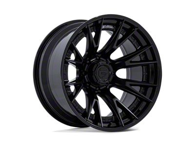 Fuel Wheels Catalyst Matte Black with Gloss Black Lip 8-Lug Wheel; 22x12; -44mm Offset (99-07 F-350 Super Duty SRW)