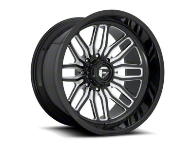 Fuel Wheels FFC66 Gloss Black Milled 8-Lug Wheel; 22x12; -51mm Offset (99-07 F-350 Super Duty SRW)