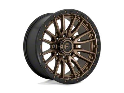 Fuel Wheels Rebel Matte Bronze with Black Bead Ring 8-Lug Wheel; 22x10; -18mm Offset (99-07 F-350 Super Duty SRW)
