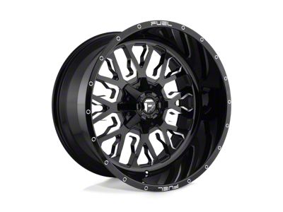 Fuel Wheels Stroke Gloss Black Milled 8-Lug Wheel; 22x14; -75mm Offset (99-07 F-350 Super Duty SRW)