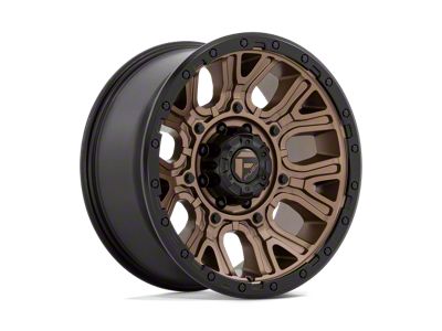 Fuel Wheels Traction Matte Bronze with Black Ring 8-Lug Wheel; 20x9; 1mm Offset (99-07 F-350 Super Duty SRW)