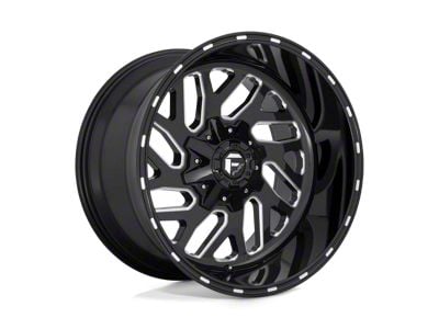 Fuel Wheels Triton Gloss Black Milled 8-Lug Wheel; 20x10; -18mm Offset (99-07 F-350 Super Duty SRW)