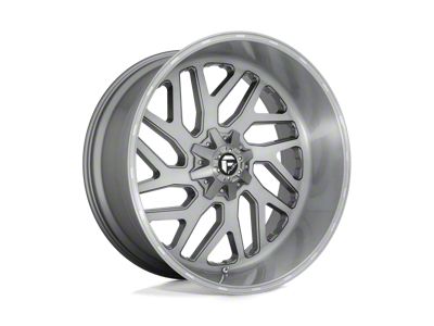 Fuel Wheels Triton Platinum Brushed Gunmetal with Tinted Clear 8-Lug Wheel; 26x12; -44mm Offset (99-07 F-350 Super Duty SRW)