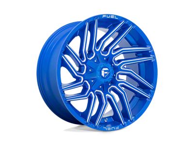 Fuel Wheels Typhoon Anodized Blue Milled 8-Lug Wheel; 22x10; -18mm Offset (99-07 F-350 Super Duty SRW)