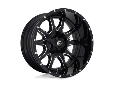 Fuel Wheels Vandal Gloss Black Milled 8-Lug Wheel; 22x12; -43mm Offset (99-07 F-350 Super Duty SRW)