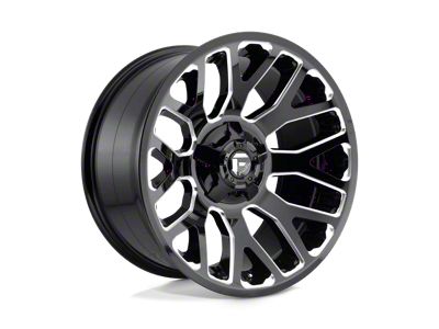 Fuel Wheels Warrior Gloss Black Milled 8-Lug Wheel; 20x10; -18mm Offset (99-07 F-350 Super Duty SRW)