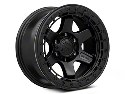 Fuel Wheels Block Beadlock Matte Black 6-Lug Wheel; 17x8.5; 0mm Offset (99-06 Sierra 1500)