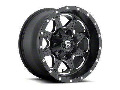 Fuel Wheels Boost Matte Black Milled 6-Lug Wheel; 18x9; 20mm Offset (99-06 Sierra 1500)