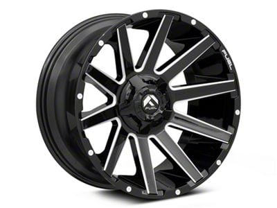 Fuel Wheels Contra Gloss Black Milled 6-Lug Wheel; 18x9; 1mm Offset (99-06 Sierra 1500)