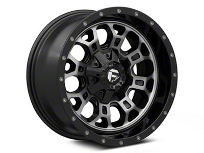 Fuel Wheels Crush Gloss Machined Double Dark Tint 6-Lug Wheel; 18x9; 1mm Offset (99-06 Sierra 1500)