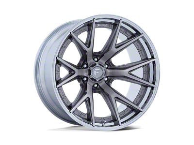 Fuel Wheels Fusion Forged Catalyst Platinum with Chrome Lip 6-Lug Wheel; 20x10; -18mm Offset (99-06 Sierra 1500)