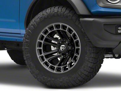 Fuel Wheels Heater Matte Black Double Dark Tint Machined 6-Lug Wheel; 18x9; 1mm Offset (99-06 Sierra 1500)
