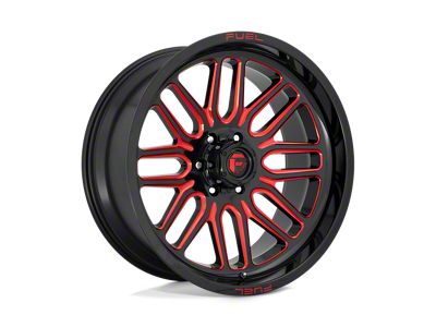 Fuel Wheels Ignite Gloss Black with Red Tinted Clear 6-Lug Wheel; 22x12; -43mm Offset (99-06 Sierra 1500)