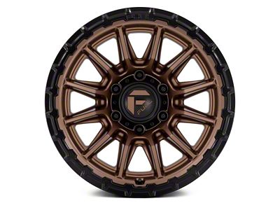 Fuel Wheels Piston Matte Bronze with Gloss Black Lip 6-Lug Wheel; 17x9; -12mm Offset (99-06 Sierra 1500)