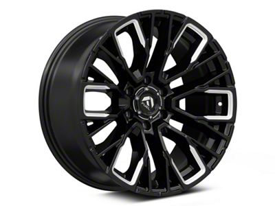 Fuel Wheels Rebar Gloss Black Milled 6-Lug Wheel; 17x9; -12mm Offset (99-06 Sierra 1500)