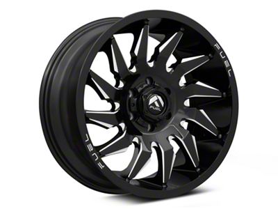 Fuel Wheels Saber Gloss Black Milled 6-Lug Wheel; 24x12; -44mm Offset (99-06 Sierra 1500)