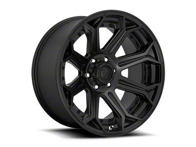 Fuel Wheels Siege Matte Black 6-Lug Wheel; 24x12; -44mm Offset (99-06 Sierra 1500)