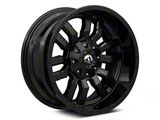Fuel Wheels Sledge Matte Black with Gloss Black Lip 6-Lug Wheel; 20x12; -45mm Offset (99-06 Sierra 1500)